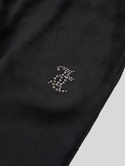 Juicy Couture Black Girls Fold Over Waist Joggers - Image 8 of 9
