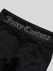 Juicy Couture Black Girls Fold Over Waist Joggers - Image 9 of 9