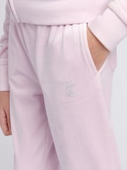 أرجواني داكن - بنطلون رياضي مرصّع بقصّة مناسبة للأحذية الطويلة للبنات من Juicy Couture - صورة 4 من 7
