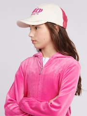 Juicy Couture Cream Girls Rainbow Towelling Cap - Image 3 of 6