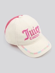 Juicy Couture Cream Girls Rainbow Towelling Cap - Image 4 of 6