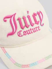 Juicy Couture Cream Girls Rainbow Towelling Cap - Image 6 of 6