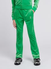 Juicy Couture Light Green Girls Diamanté Bootcut Joggers - Image 1 of 1