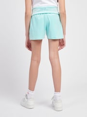 Juicy Couture Blue Girls Fold Over Waist Shorts - Image 3 of 8