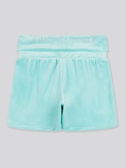 Juicy Couture Blue Girls Fold Over Waist Shorts - Image 7 of 8
