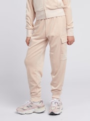 Crème - Juicy Couture Girls Cargo Cuffed Joggers - Image 1 of 7