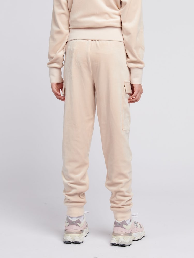 Crème - Juicy Couture Girls Cargo Cuffed Joggers - Image 3 of 7