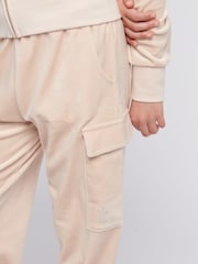 Crème - Juicy Couture Girls Cargo Cuffed Joggers - Image 4 of 7