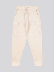 Crème - Juicy Couture Girls Cargo Cuffed Joggers - Image 5 of 7
