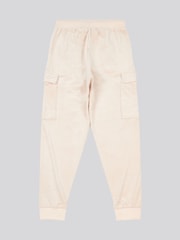 Crème - Juicy Couture Girls Cargo Cuffed Joggers - Image 6 of 7