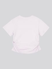 Juicy Couture Purple Girls Diamante Ringer 100% Cotton T-Shirt - Image 6 of 7