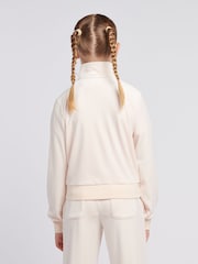 Juicy Couture Cream Girls Velour Zip-Thru Jacket - Image 3 of 7