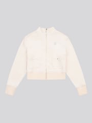 Juicy Couture Cream Girls Velour Zip-Thru Jacket - Image 5 of 7