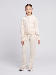 Juicy Couture Cream Tonal Wide Leg Trousers - Image 2 of 7