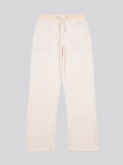 Juicy Couture Cream Tonal Wide Leg Trousers - Image 5 of 7