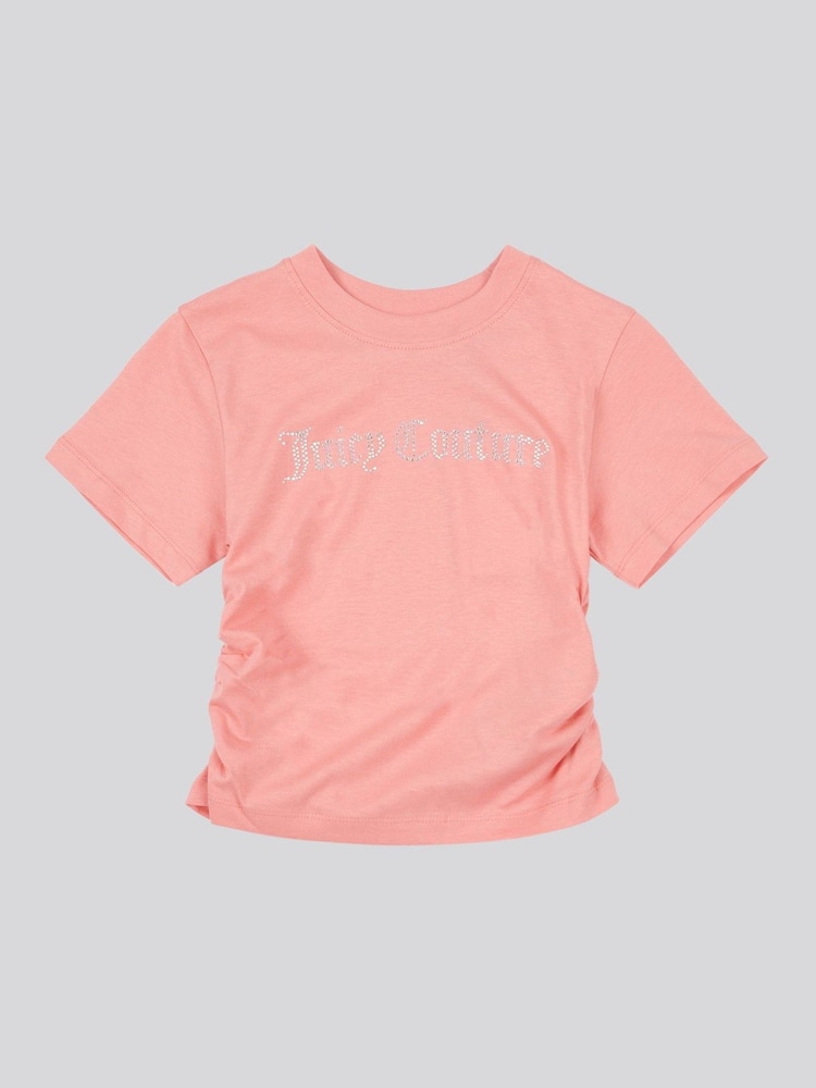 Juicy Couture Orange Diamante Ringer T-Shirt - Image 5 of 7