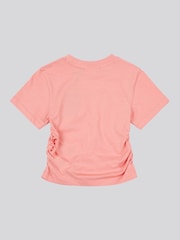 Juicy Couture Orange Girls Diamante Ringer 100% Cotton T-Shirt - Image 6 of 7