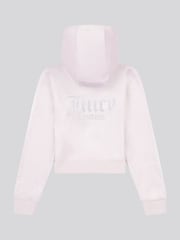 Juicy Couture Dark Purple Diamanté Zip Through Hoodie - Image 7 of 9