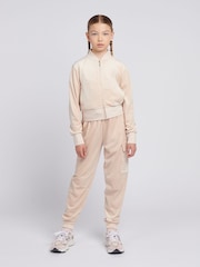 Juicy Couture Cream Girls Cropped Zip-Thru Sweatshirt - Image 2 of 8