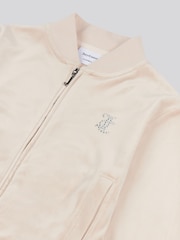Juicy Couture Cream Girls Cropped Zip-Thru Sweatshirt - Image 7 of 8