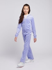 Juicy Couture Dark Blue Tonal Wide Leg Trousers - Image 2 of 7