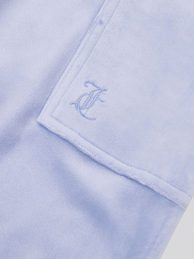 Juicy Couture Dark Blue Tonal Wide Leg Trousers - Image 7 of 7