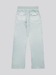 Juicy Couture Light Blue Tonal Wide Leg Trousers - Image 6 of 7