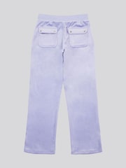 Juicy Couture Purple Girls Diamante Wide Leg Joggers - Image 6 of 7
