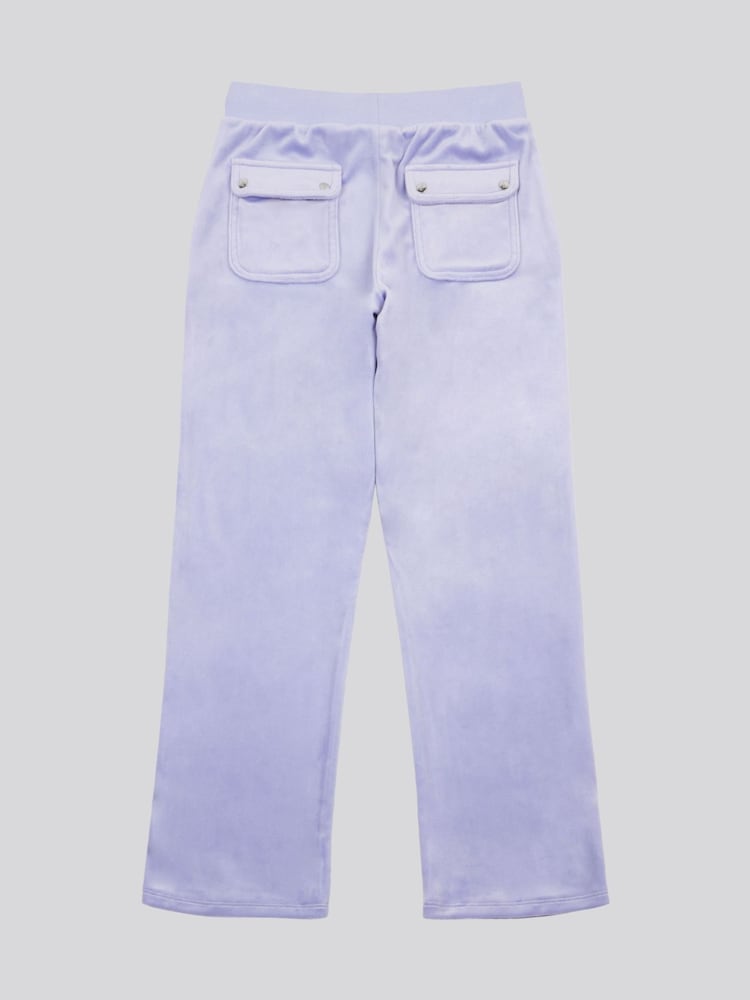 Juicy Couture Purple Girls Diamante Wide Leg Joggers - Image 6 of 7