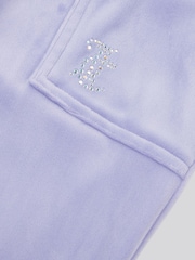 Juicy Couture Purple Girls Diamante Wide Leg Joggers - Image 7 of 7