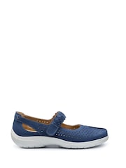 Hotter Blue Wide Fit Quake II Touch-Fastening Shoes - Image 1 of 4