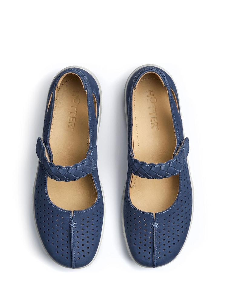 Hotter Blue Wide Fit Quake II Touch-Fastening Shoes - Image 4 of 4