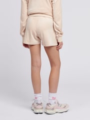 Juicy Couture Cream Girls Tonal Embroidered Velour Shorts - Image 3 of 7