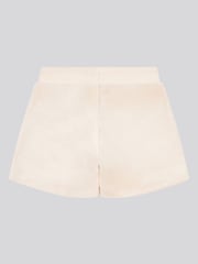 Juicy Couture Cream Girls Tonal Embroidered Velour Shorts - Image 6 of 7