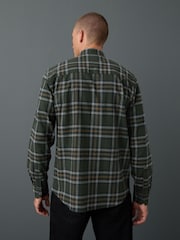 Cuadros Watch negros - Camisa de franela cepillada 100 % algodón - Imagen 4 de 5