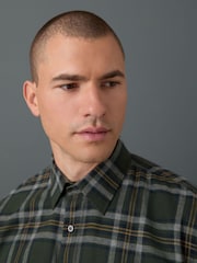 Cuadros Watch negros - Camisa de franela cepillada 100 % algodón - Imagen 5 de 5