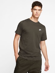 Nike Dark Brown Club T-Shirt - Image 1 of 6