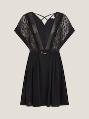 Черный - Monsoon Crochet Kaftan Dress - Изображение 1 из 3