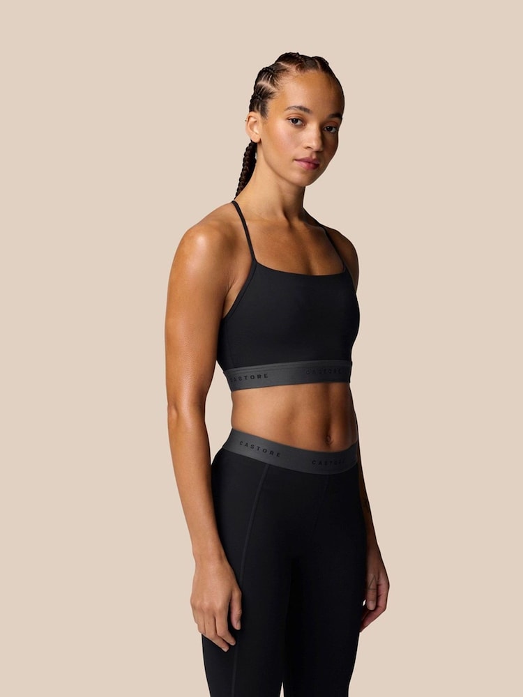 Castore Black Low Support Sports Bra - Image 1 of 3
