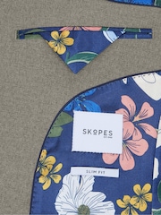 Natural - Skopes Slim Fit Jodrell Tweed Effect Suit Jacket - Imagem 5 de 8