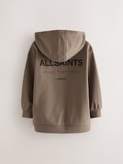 Braun - smALLSAINTS Übergroßer Underground Pullover Hoodie - Bild 2 von 6