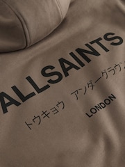 Braun - smALLSAINTS Übergroßer Underground Pullover Hoodie - Bild 3 von 6