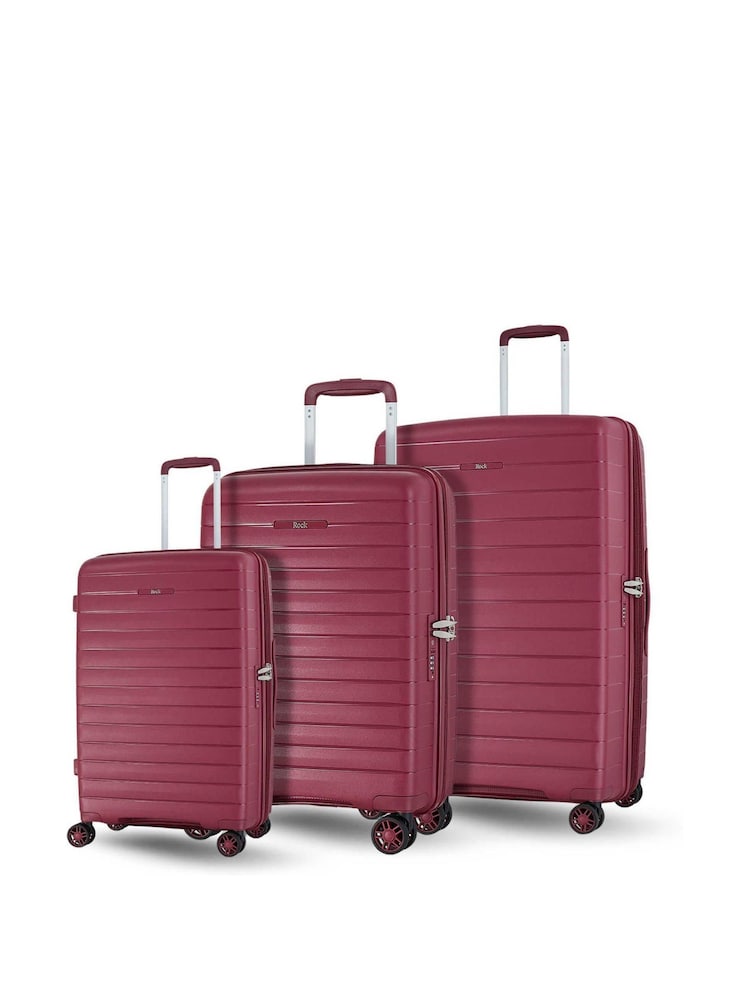 Rock Luggage Palma Suitcases Nude 3pc Set - Image 1 of 1