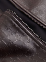 Burgundy Red Smart Faux Leather Jacket - Image 12 of 14