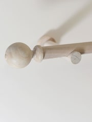 Laura Ashley Washed Oak Mitchell Eyelet Pole Set 28mm - Image 3 of 6