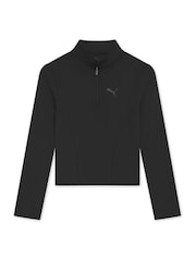 Puma Black Womens TRAIN Regular Length Half-Zip Top. - Image 1 of 1