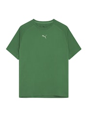 أخضر - تيشرت بكُم قصير للجري للرجال من Puma - صورة 1 من 1