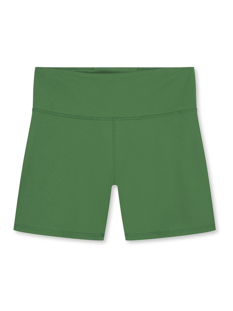 Puma Green Womens Train 5" High Waist Tight Shorts - Image 1 of 2