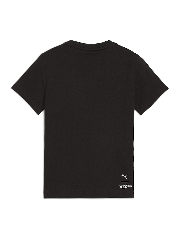 Puma Black Kids Boys Hot Wheels Graphic T-Shirt - Image 4 of 4