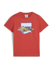 Vermelho - Camiseta Puma Boys Hot Wheels com Estampa - Imagem 3 de 4